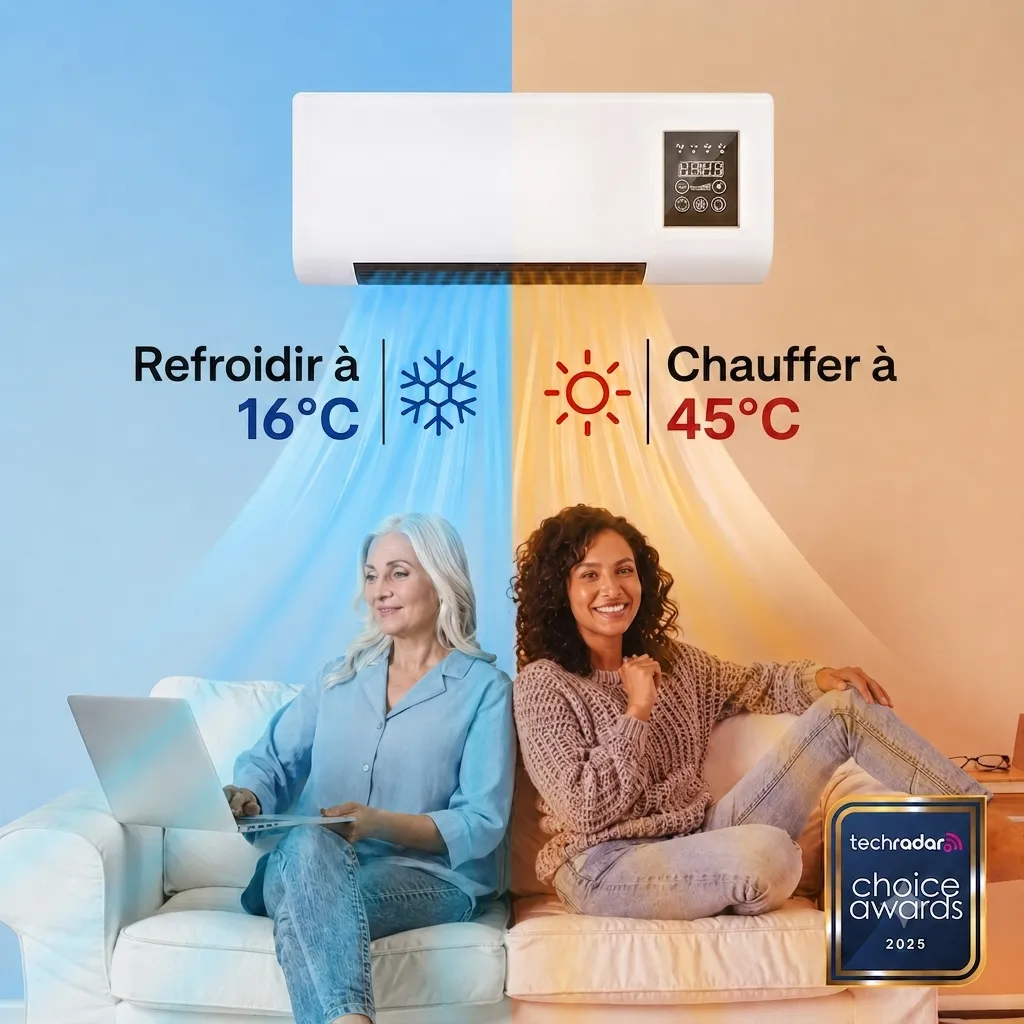 Climatiseur portable JiuBerry — refroidit et chauffe sans installation